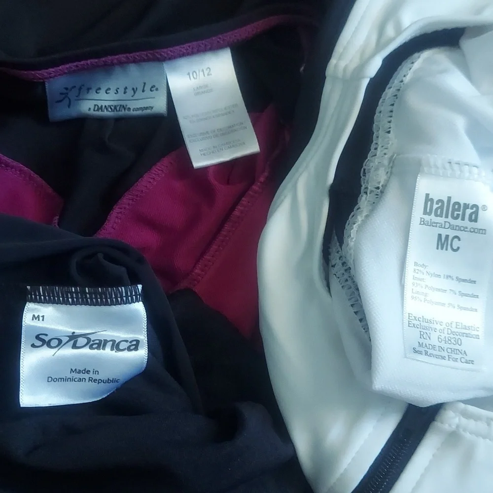 ⭐️ 5/$30 Leotard bundle of 3, Danca, Balera, Danskin